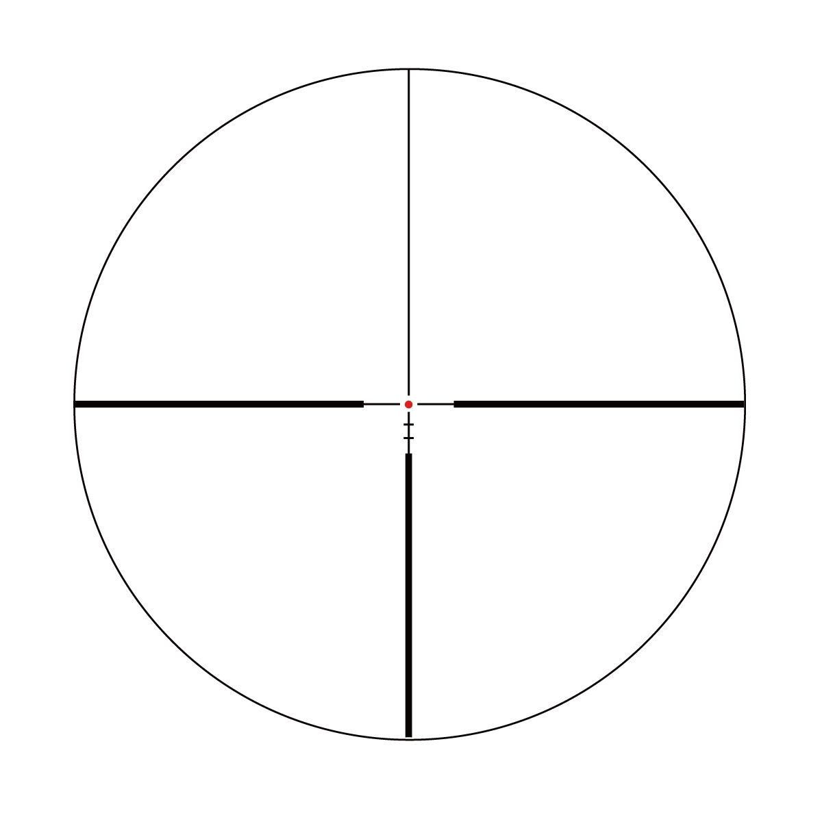 SCOM-45 8x riflescope reticle