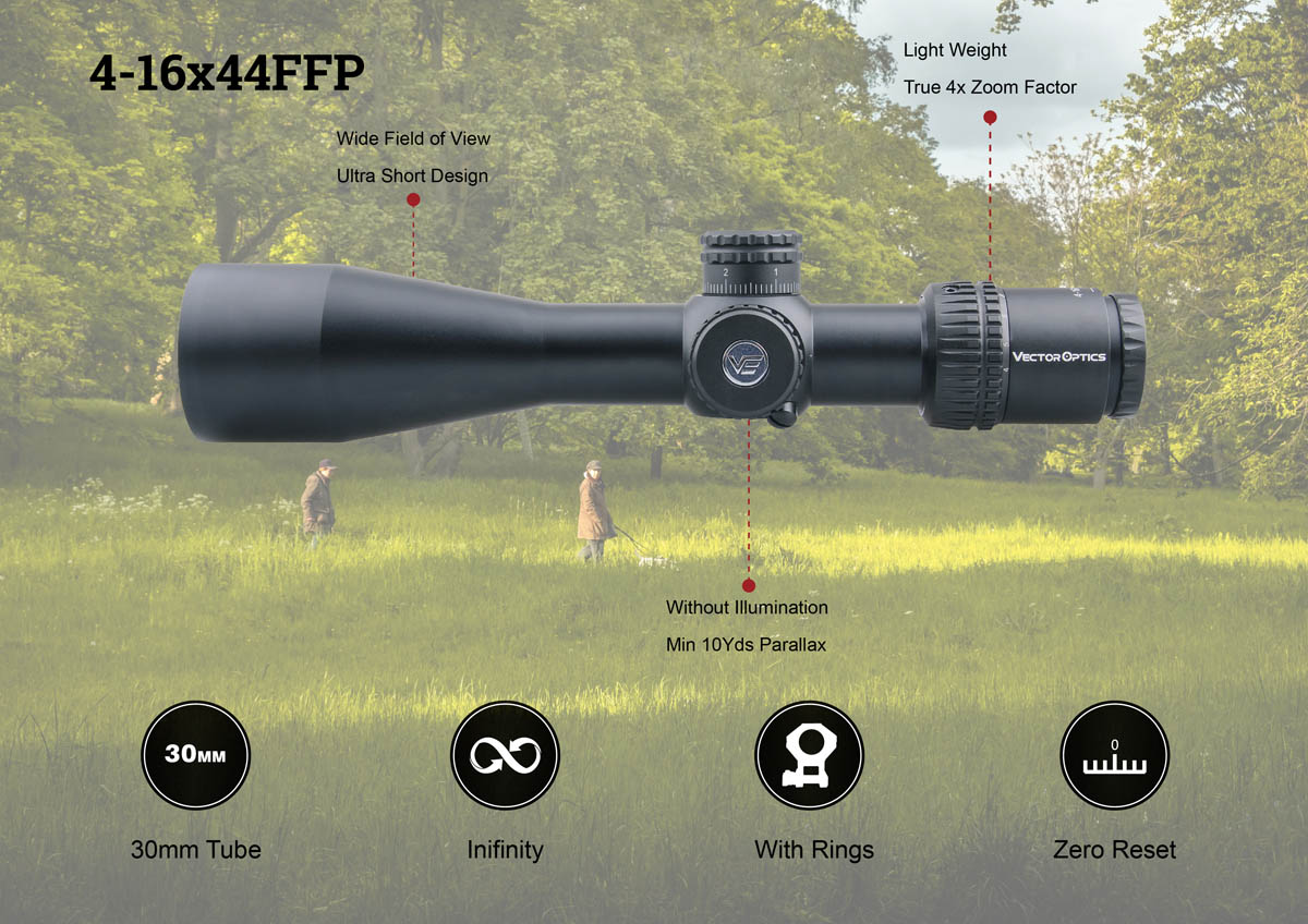 Veyron 6-24x44 FFP Riflescope Illuminated performance