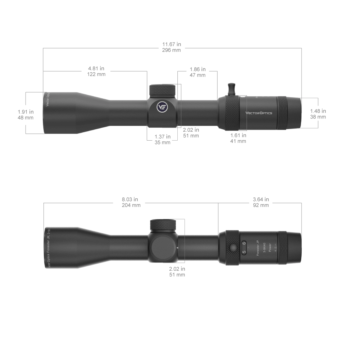 Forester JR. 3-9x40 Riflescope-Vector Optics - Practical Solutions